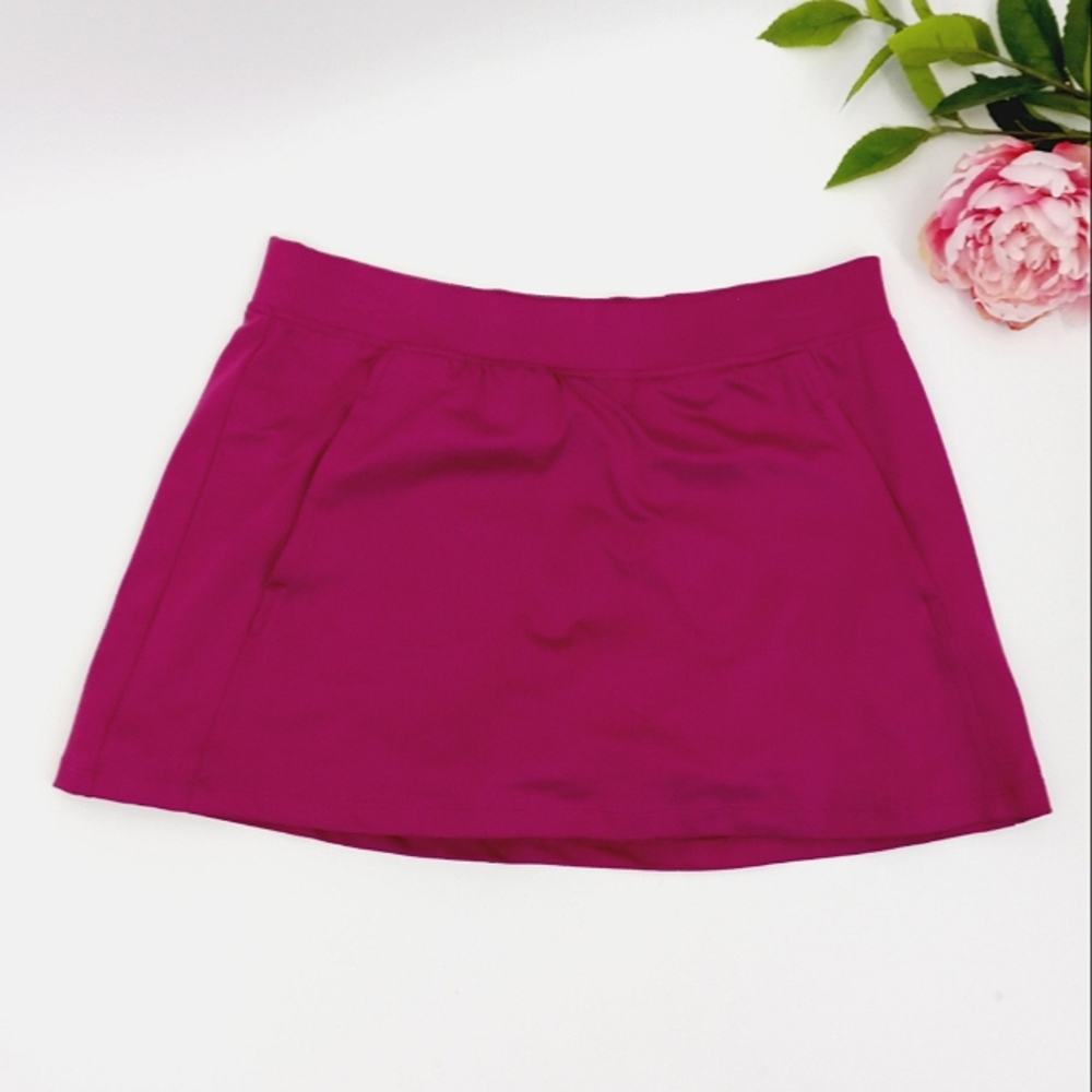 Tail Skort Size M Magenta Pink Hidden Tennis Ball Pocket Sporty Skirt Tenniscore